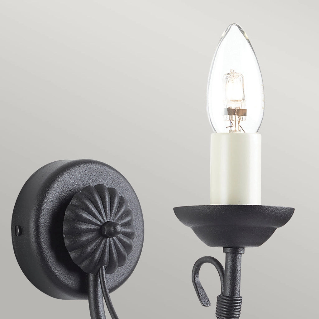 Applique a candela Chartwell Elstead 1xE14 60W nera