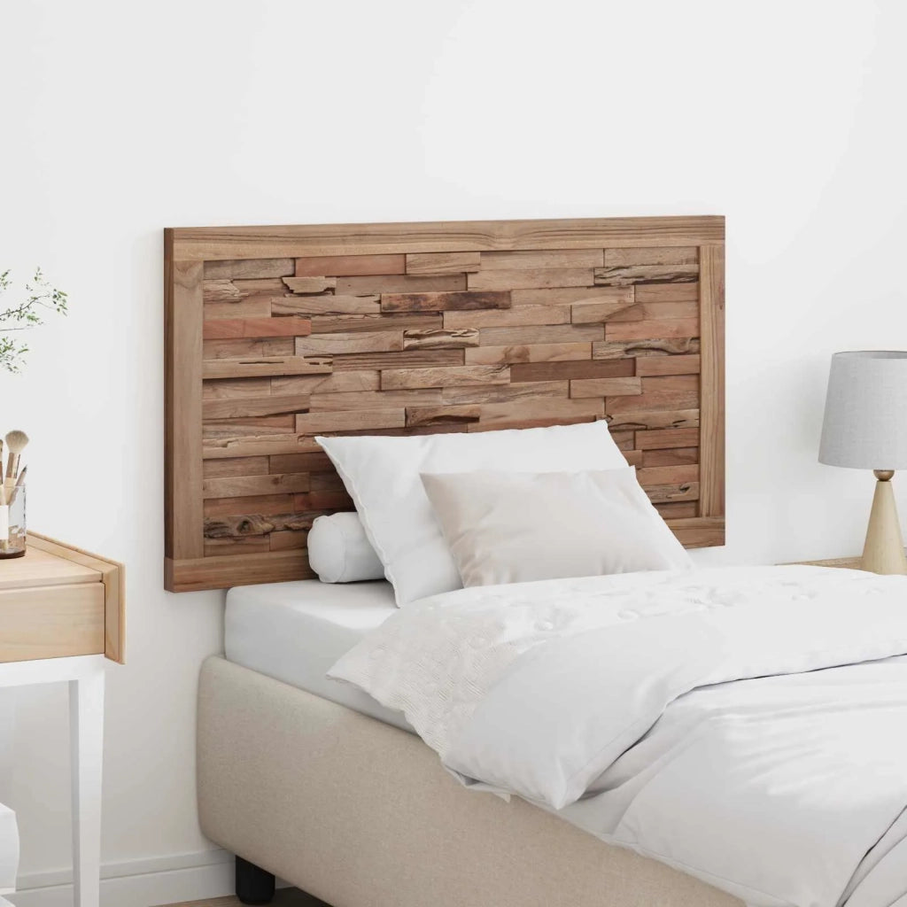 Testiera Naturale 100 cm Legno di teak solido 42024547