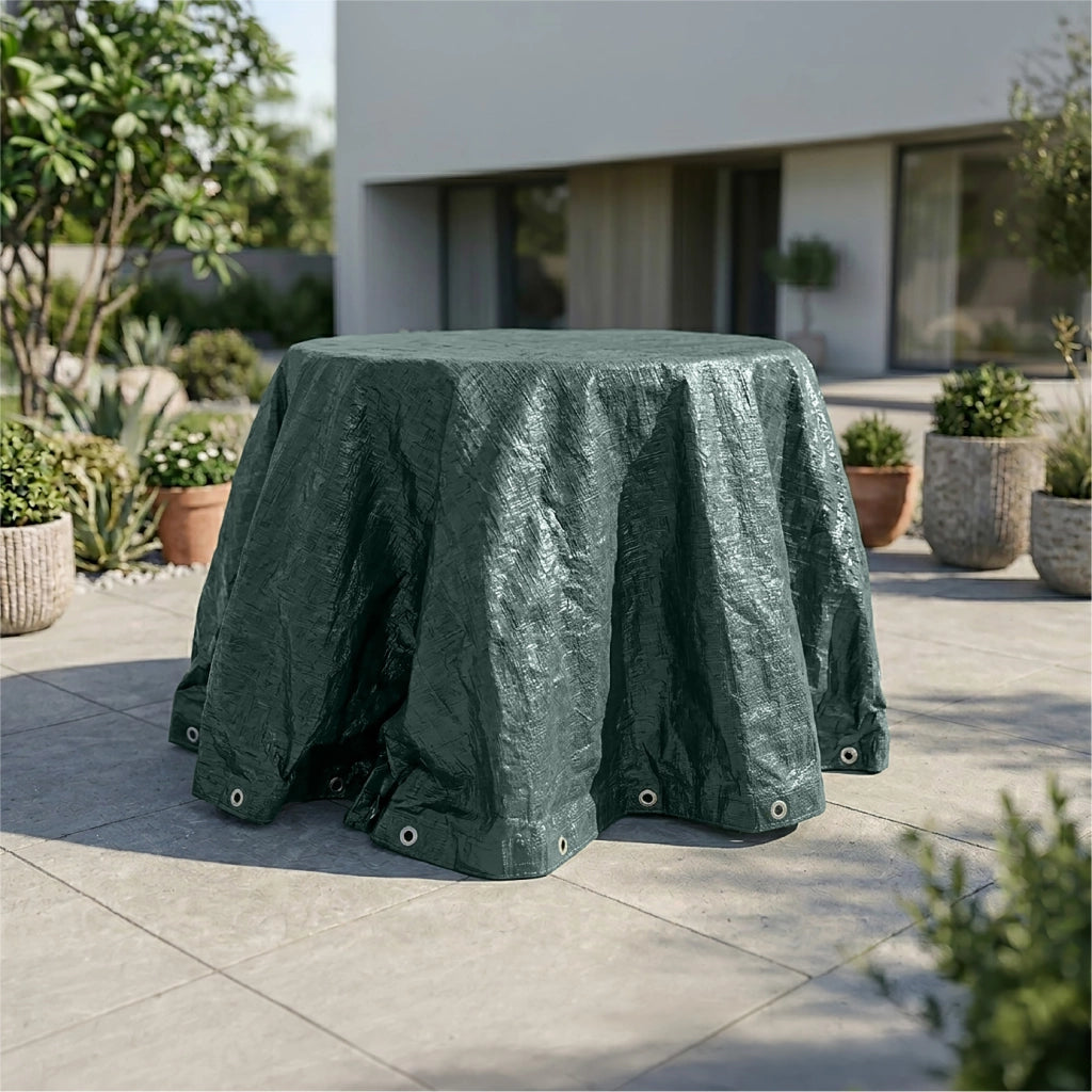 Telo Copertura Impermeabile per Arredo Giardino e Barbecue – Protezione Universale Cover Anti Pioggia UV Polvere per Tavoli, Sedie, Divani, ,lettino prendisole, Ombrelloni e BBQ Modello10