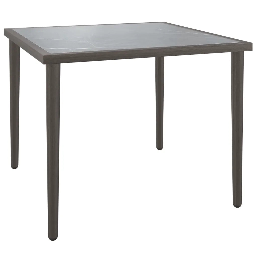 Set Divani da Giardino 3 pz con Cuscini in Polyrattan Grigio