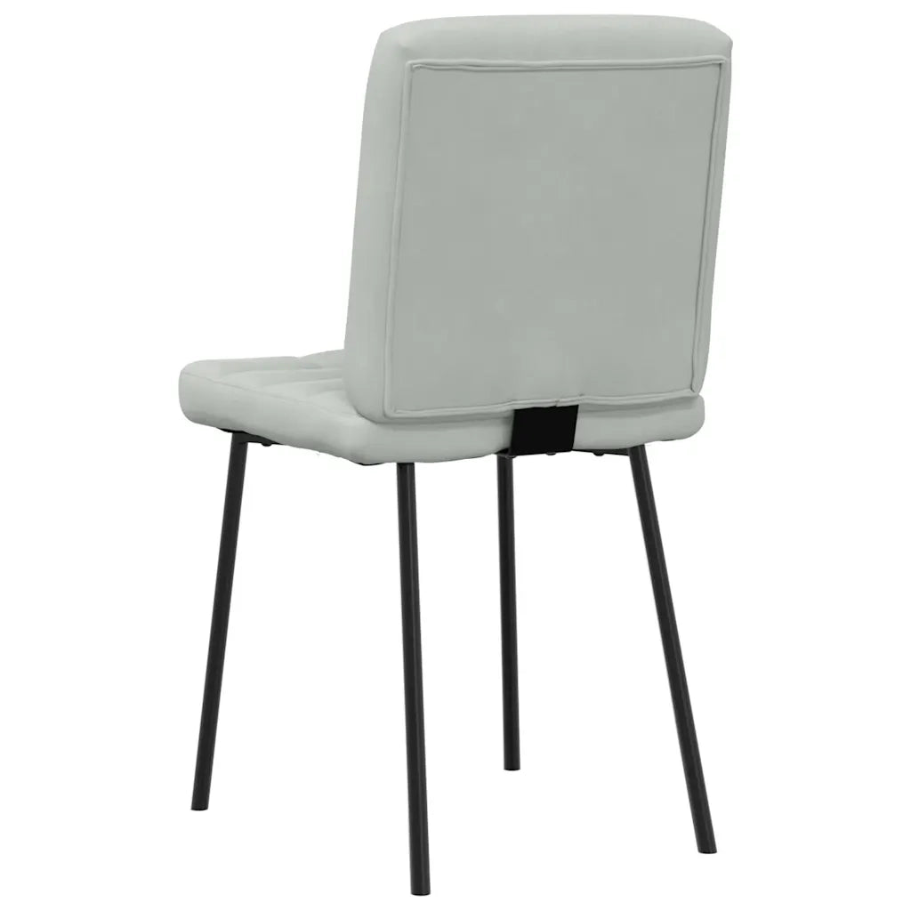 vidaXL Sedie da Pranzo 6 pz Grigio Chiaro in Velluto