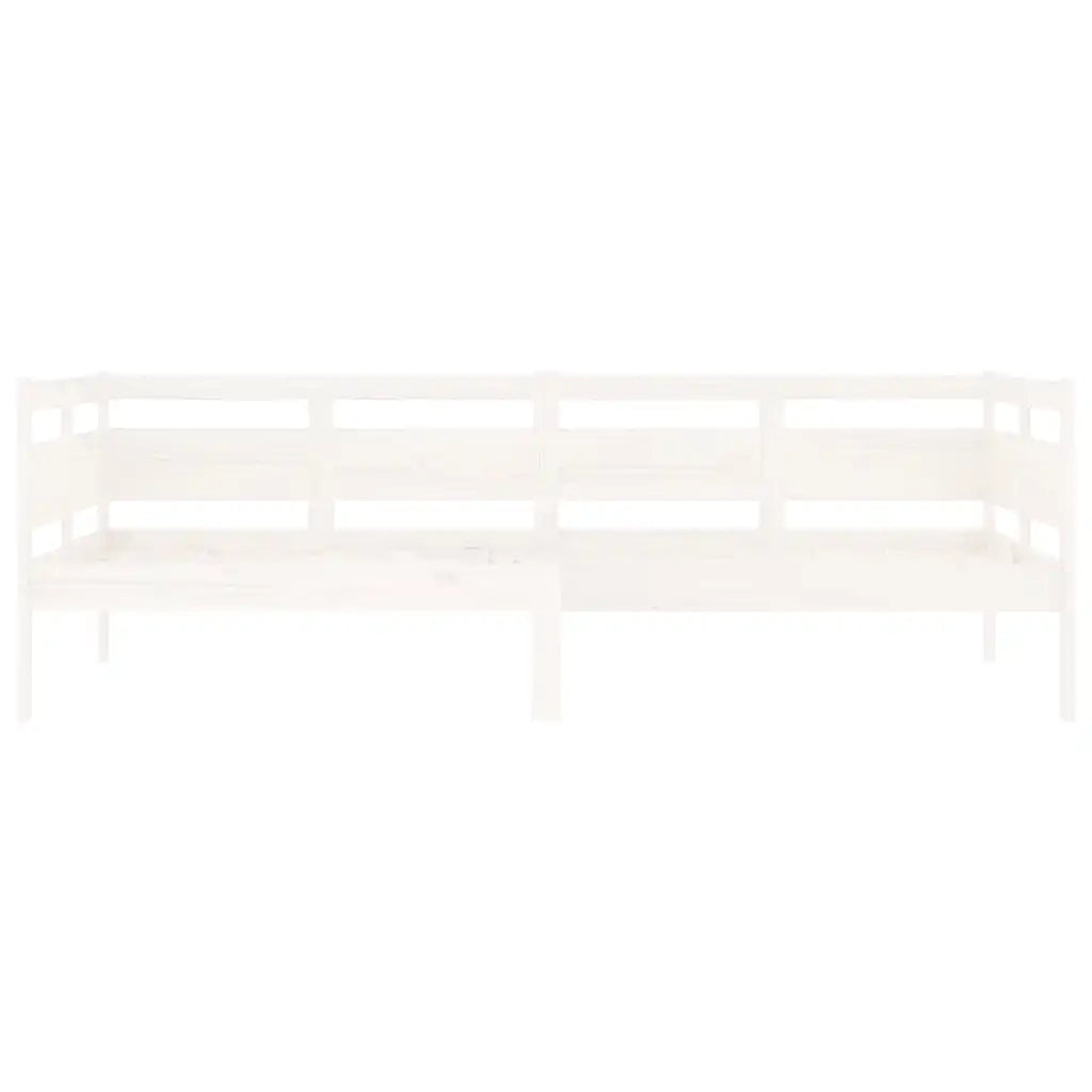 Dormeuse Bianca in Legno Massello di Pino 90x200 cm 820298