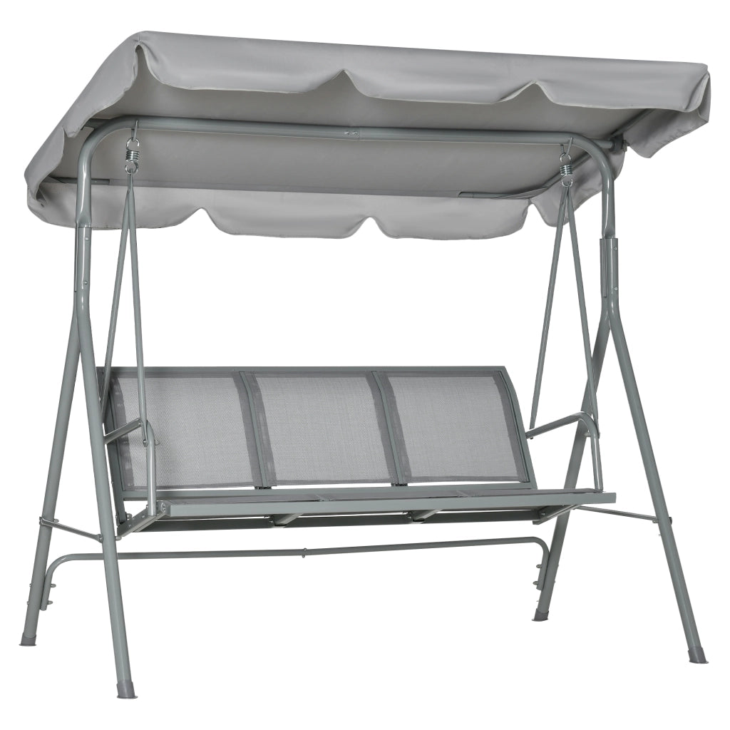 Amaca da giardino 3 posti ¨C Minimal ¨C Grigio, 171x108x154 cm
