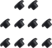 10 pezzi 6,35mm Copertura in silicone per proteggere gli ingressi socket da polvere e sporcizia, compatibile con jack per amplificatore, DVD, karaoke, microfono audio e ingressi MIC - Nero