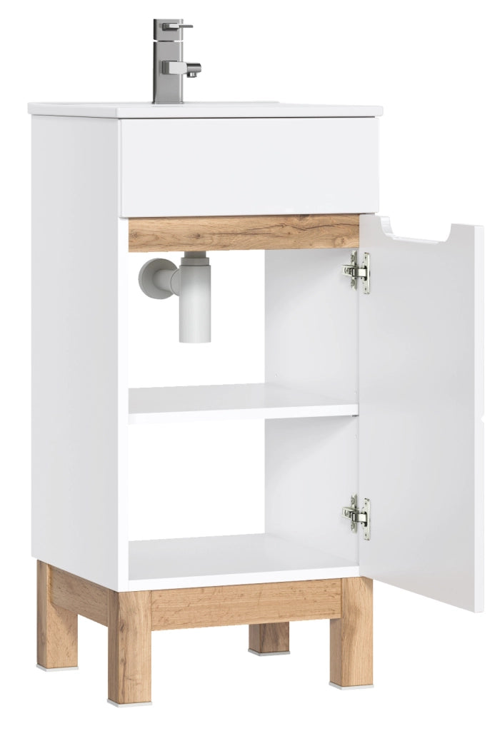 Mobile sottolavabo 40 cm 1 anta Bali White 40 x 84 x 41 cm