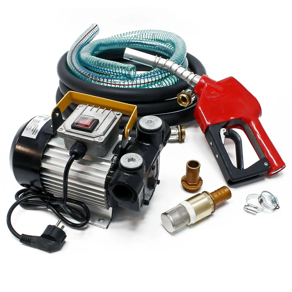 Pompa autoadescante per carburante o biodiesel 230 volt 550 watt 60 l/min mobile con pistola automatica 16_0000606