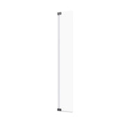 Anta girevole paraspruzzi 30cm vetro trasparente profili cromati | Naxos