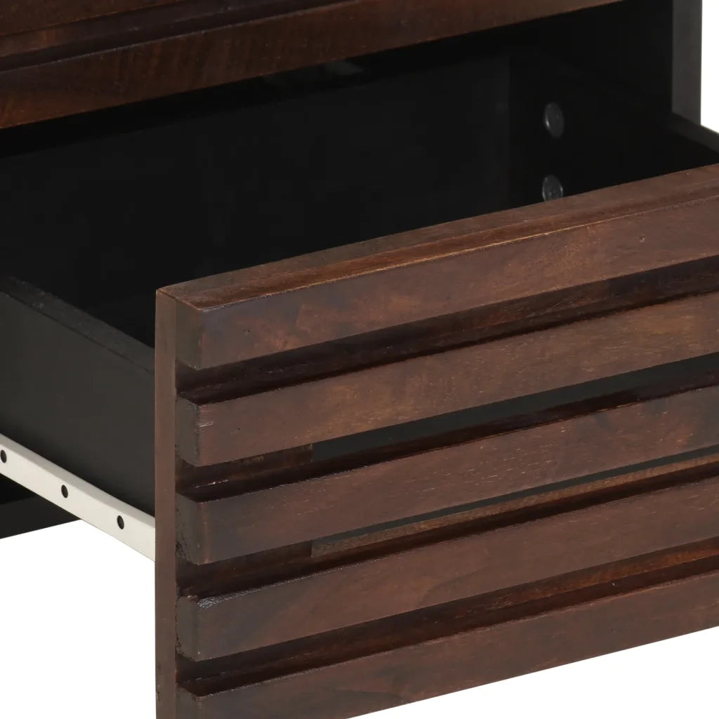 Comodino 40x34x46 cm in Legno Massello di Mango 377430