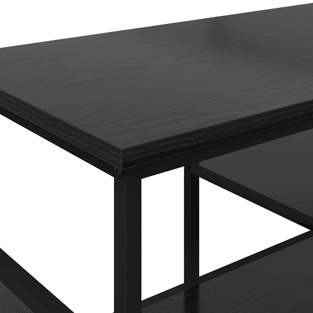 Mobile TV-Credenza per TV-Console TV Rovere Nero 100 x 35 x 45 cm
