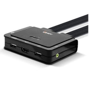 Lindy 42345 switch per keyboard-video-mouse (kvm) montaggio rack nero
