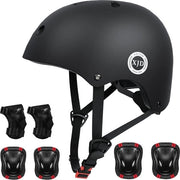 Set di protezione per bambini, protettori, pattini in linea, ginocchiere con casco per pattini in linea, skateboard, bicicletta, pattini a rotelle