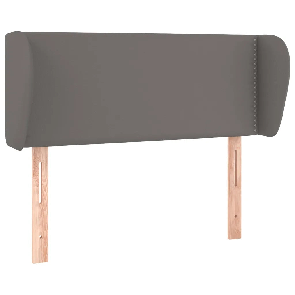 Testiera ad Orecchio Grigia 83x23x78/88 cm in Similpelle