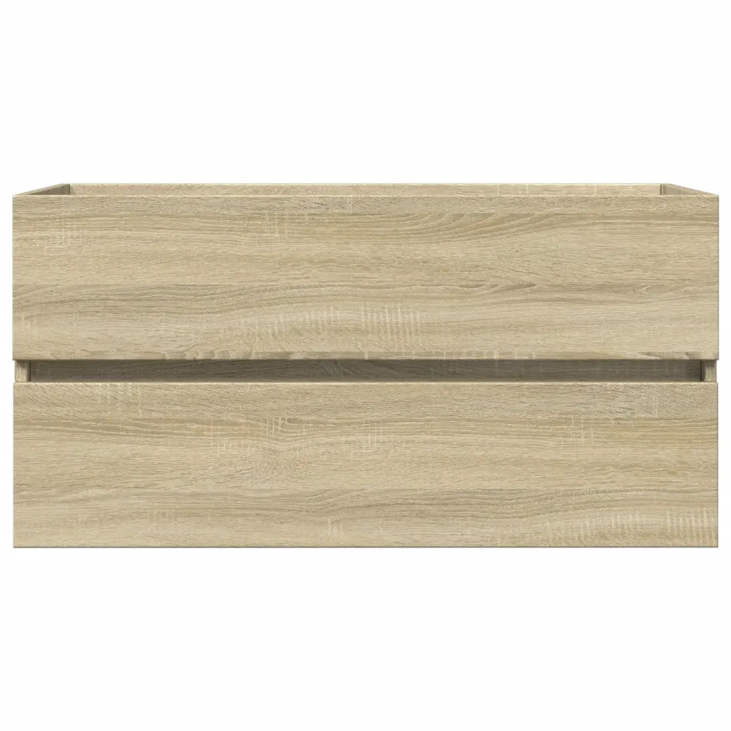 Set Mobili da Bagno 2 pz in Ceramica e Legno Multistrato