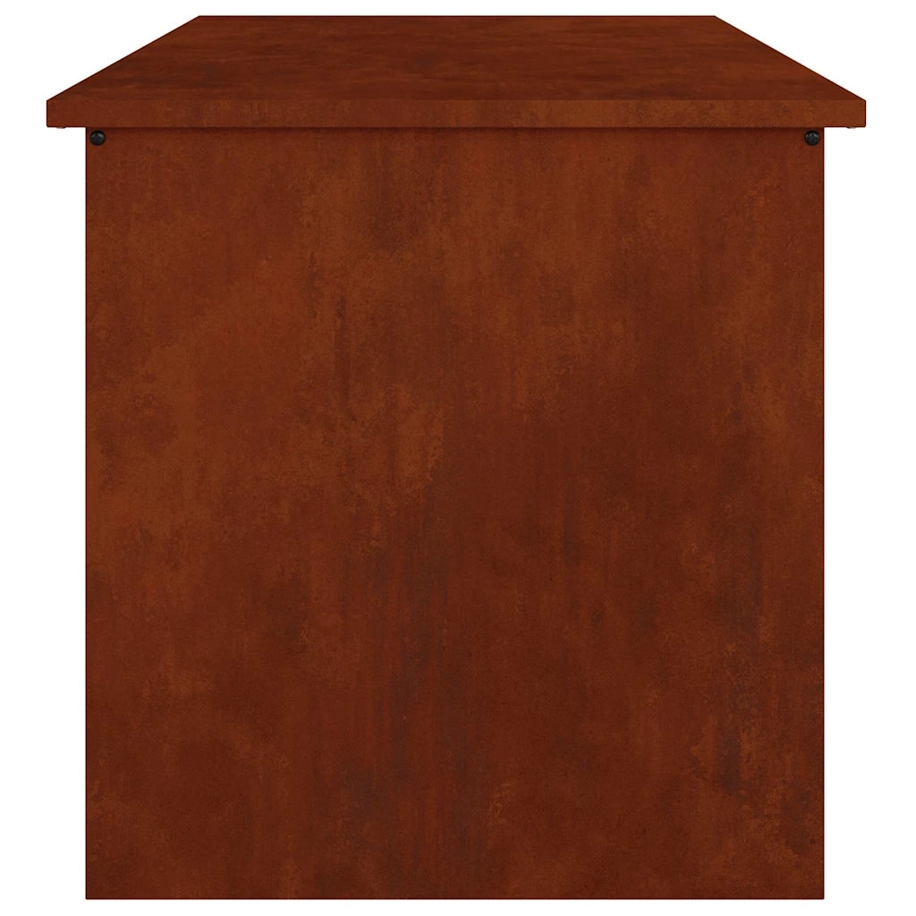 vidaXL Scatola di Stoccaggio Esterno Marrone 80 x 50.5 x 50 cm