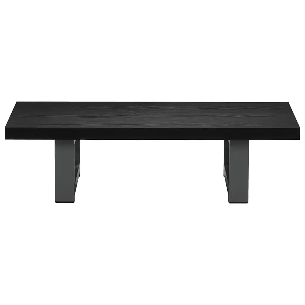 Set Mobili da Bagno 2 pz Ceramica Nero 279337