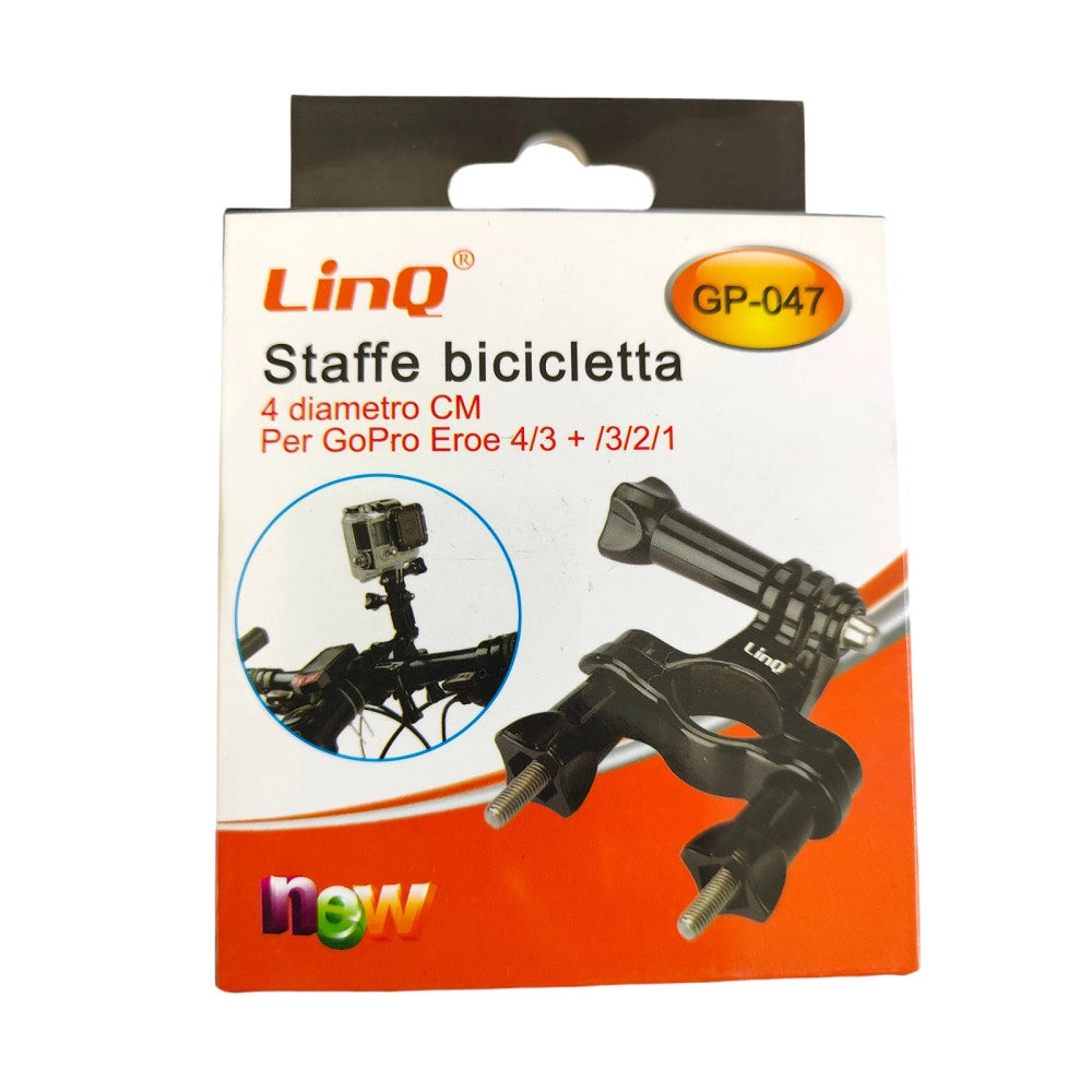 Trade Shop - Supporto Staffa Regolabile Universale Bicicletta Bici Fotocamera Gopro Hero Gp-047 -