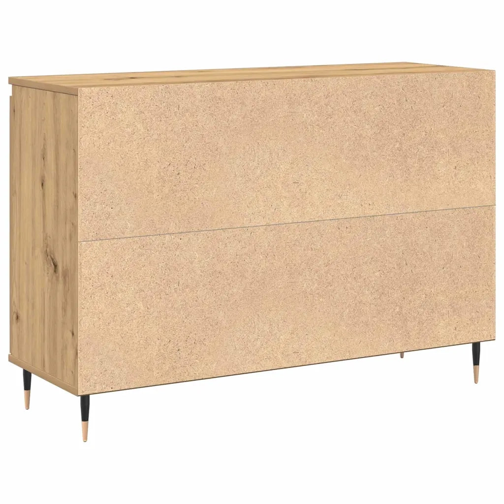 Credenza con cassetto Rovere artigianale 101,5 x 35 x 70 cm 862146