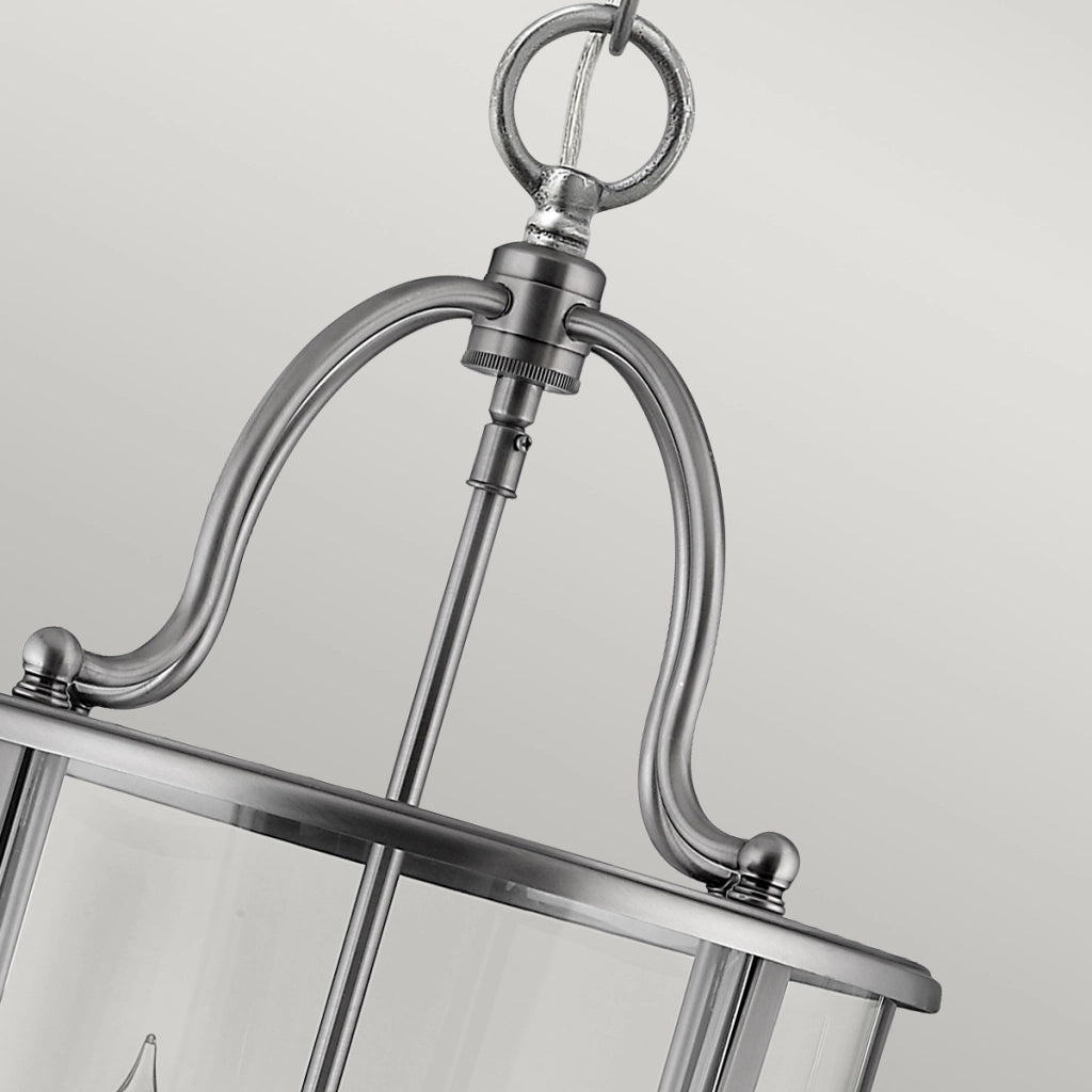 Lampada a sospensione 4 luci pewter grigio Hinkley