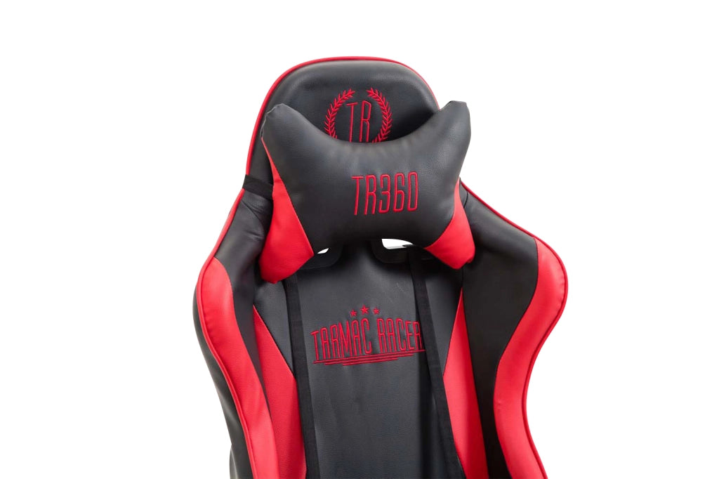 Poltrona gaming IGNITE in similpelle nero/rosso