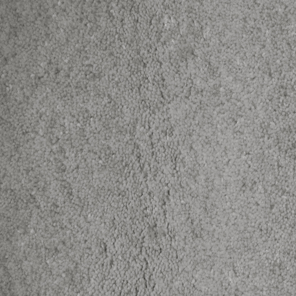 Tappeto in lana grigio scuro 140 cm tuftato a mano rotondo design decorativo