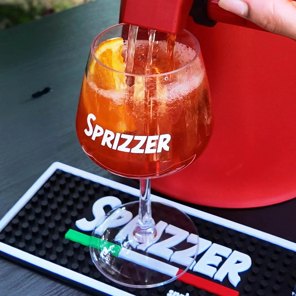 SPRIZZER Set di 9 Bicchieri Trasparenti in Tritan Infrangibile per Feste e Uso Quotidiano Design Originale Studiato su Misura SPRIZZER-9-BICCHIERI