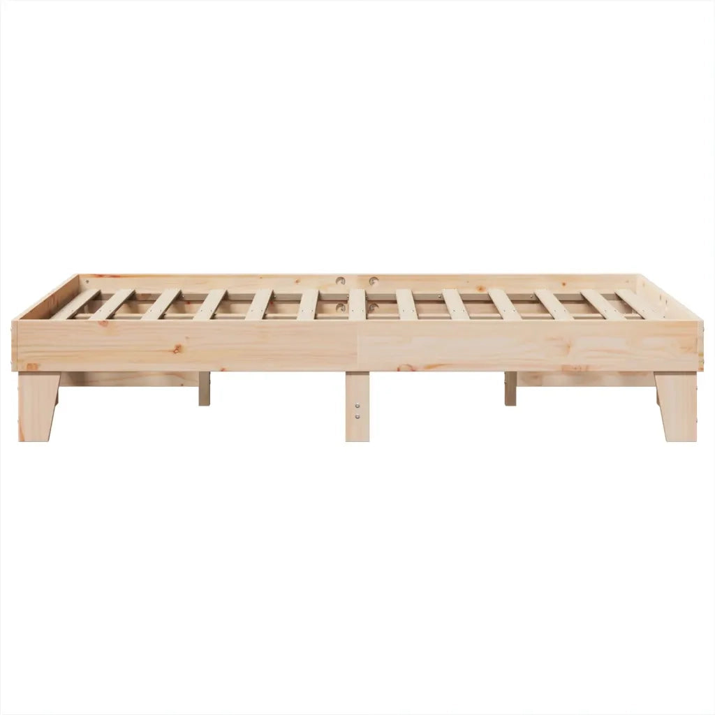 Letto senza Materasso 120x190 cm in Legno Massello di Pino 855373