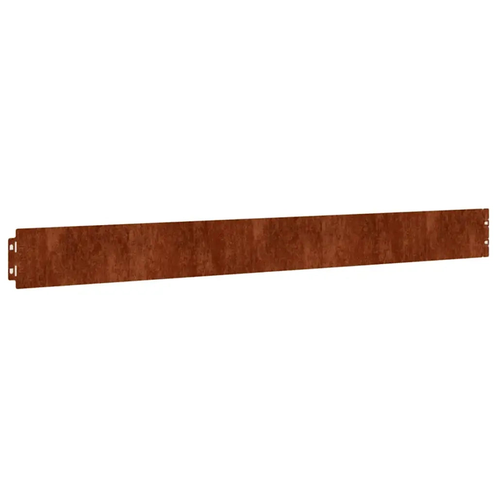 Bordura per Prato 10 pcs 10 x 103 cm Acciaio Corten Ruggine 821890