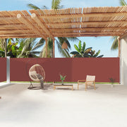 Tenda da Sole Laterale Retrattile-Tenda parasole per balcone per giardino Marrone 180x1200 cm 344345