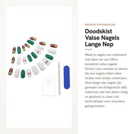 Nageli Valtagli Stuks - Doodskist/Strik Patroon - Materiale ABS - Riciclabile - Ideale per Ragazze - Nageli Moderne - Nageli Finte
