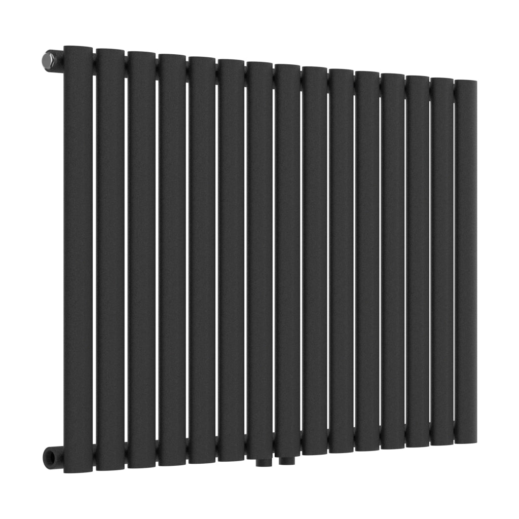 Radiatore a pannello piatto 653 watt acciaio 60 x 90 cm nero 03_0010461