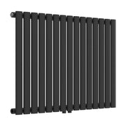 Radiatore a pannello piatto 653 watt acciaio 60 x 90 cm nero 03_0010461