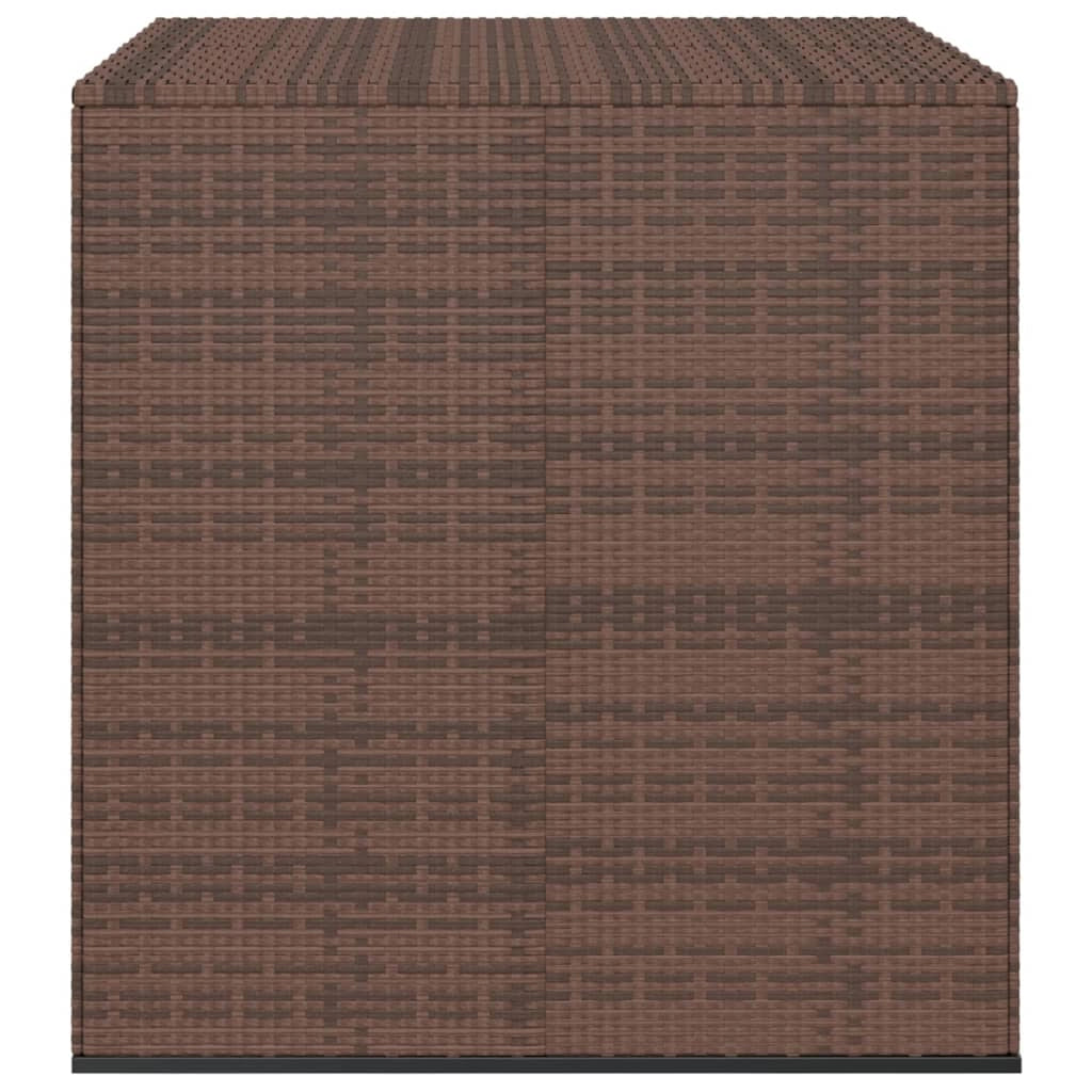 Cuscino da giardino in resina intrecciata 100 x 97,5 x 104 cm marrone 02_0013160