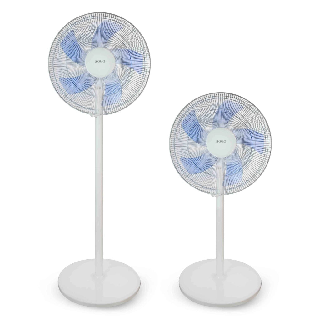 Ventilatore a piantana 40cm con oscillazione, 3 velocità regolabili, altezza 130cm casa ufficio - SOGO
