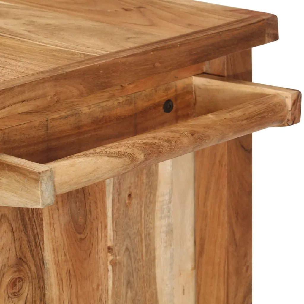 Carrello da Cucina 80x45x91 cm in Legno Massello di Acacia 282754