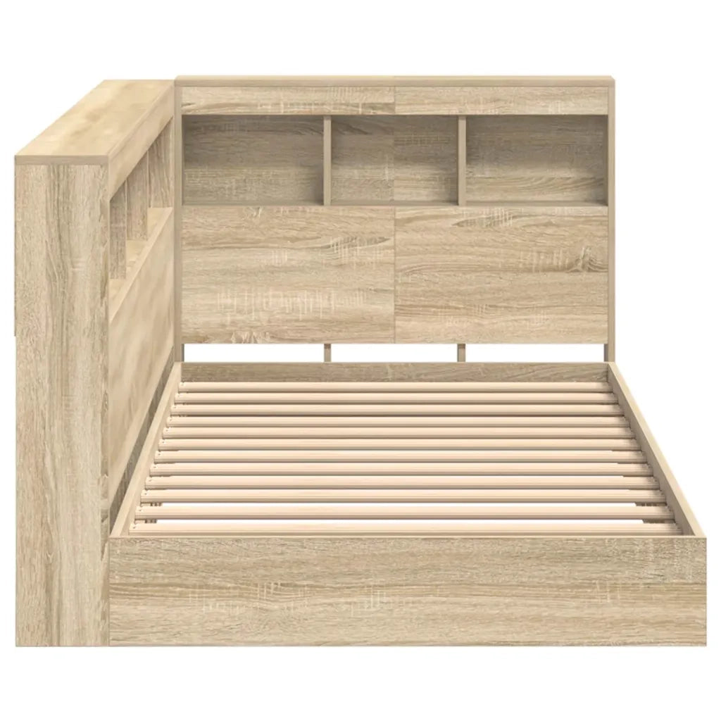 Letto Libreria Rovere Sonoma 75 x 190 cm Legno multistrato 3335755