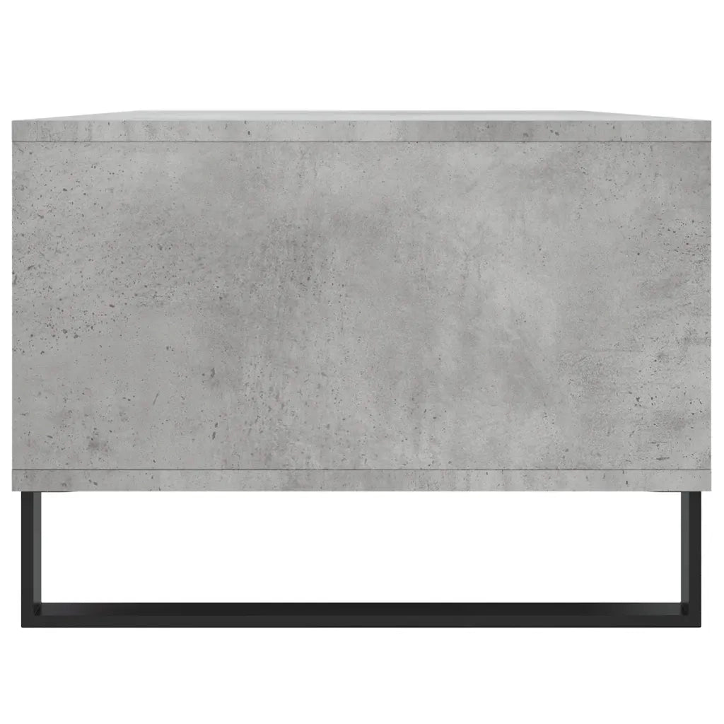 Tavolino Salotto Grigio Cemento 90x50x36,5 cm Legno Multistrato 830600
