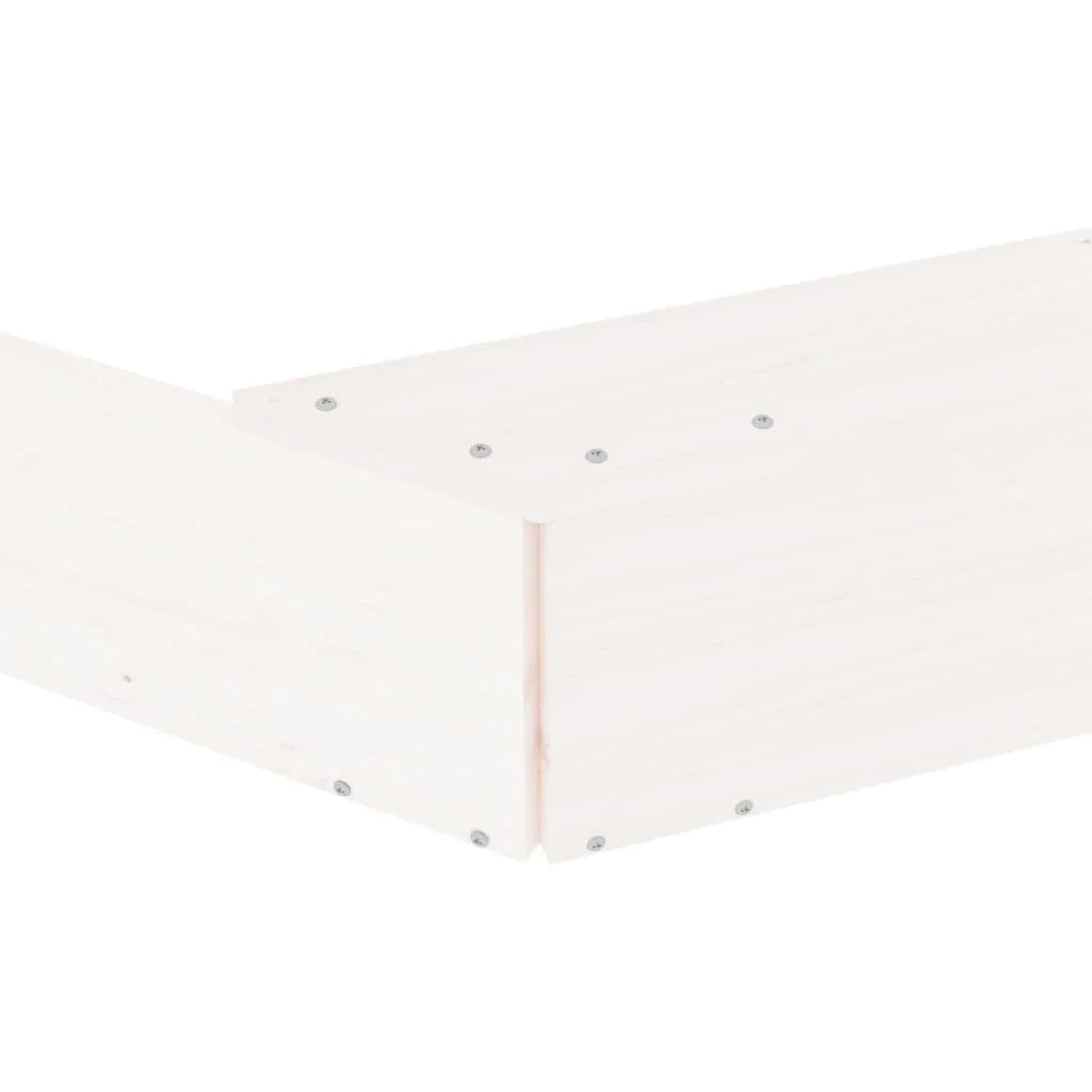 Sabbiera per bambini area giochi da giardino esterna con sedute ottagonali legno massello di pino bianco 02_0041533