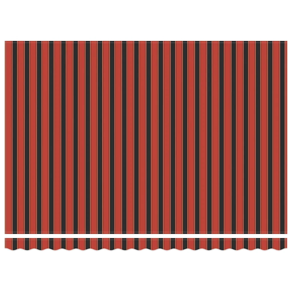Tenda Retrattile Arancione Marrone 4,5x3 m Tessuto e Alluminio