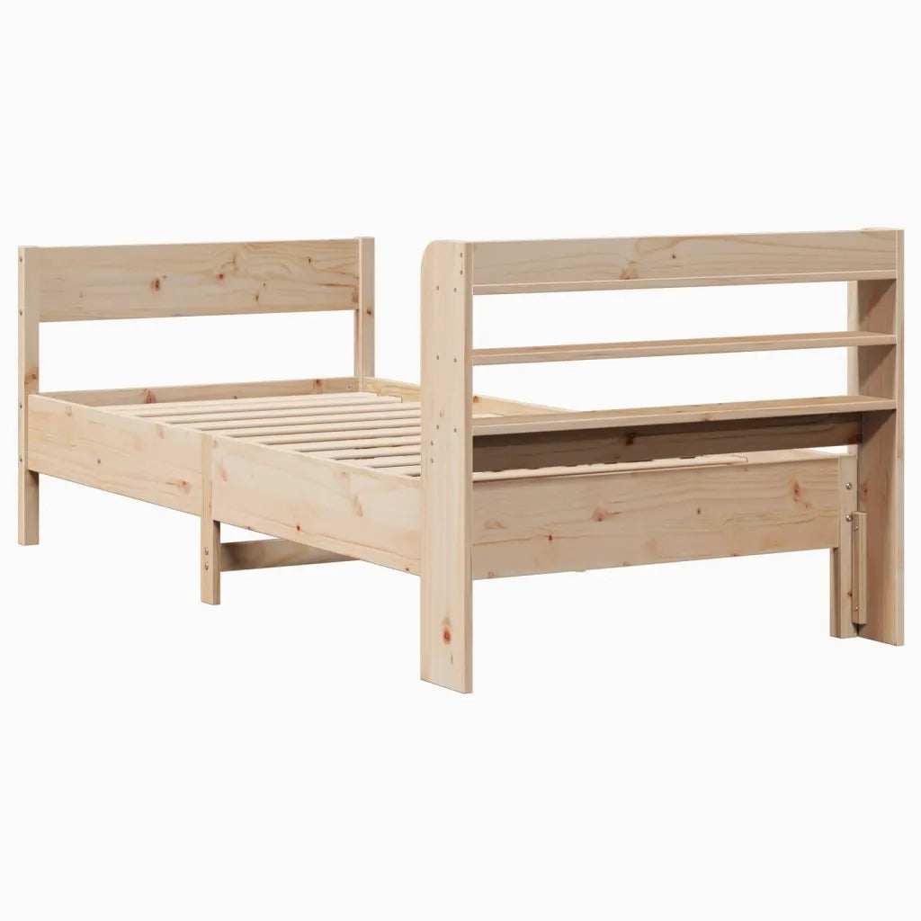 Letto senza Materasso 75x190 cm in Legno Massello Pino