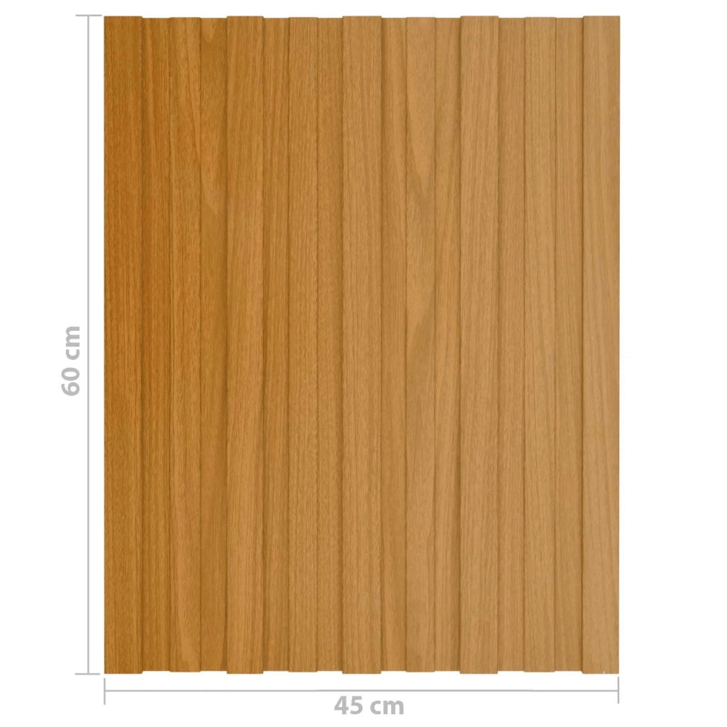 Pannello per tetto 36 pcs Naturale 60 x 45 cm Acciaio zincato