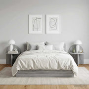 Comodino 2 pcs Grigio Sonoma 40 x 35,5 x 45,5 cm