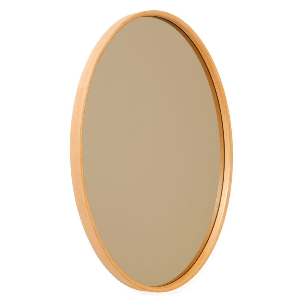 Giancaxio, Specchio Forma Ovale, 45x60h cm Marrone Rovere