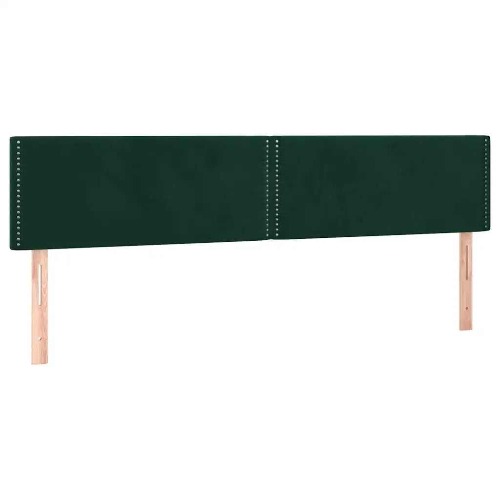 Giroletto a Molle con Materasso Verde Scuro 200x200 cm Velluto 3130922