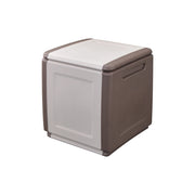 BAULE PORTATUTTO cm 54 x 53 x H 57 - tortora/ecru  - ARTPLAST