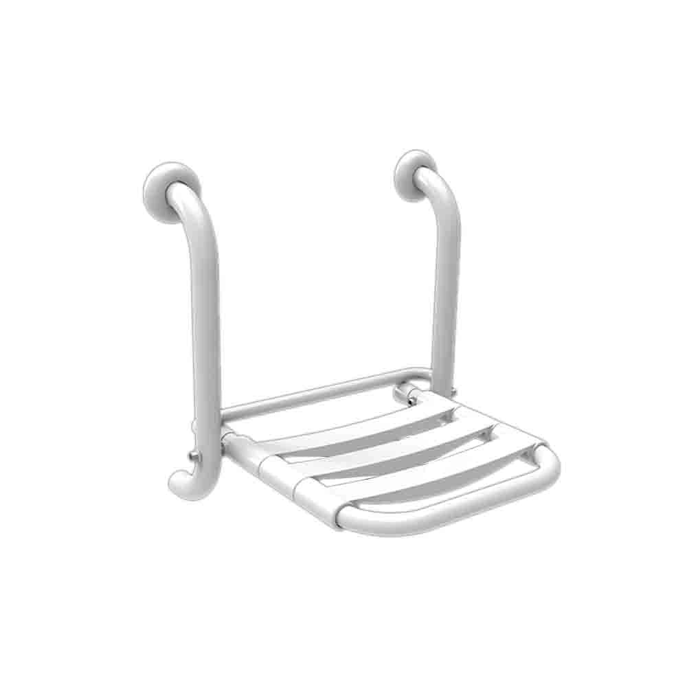 Sedile doccia ribaltabile con doghe nylon