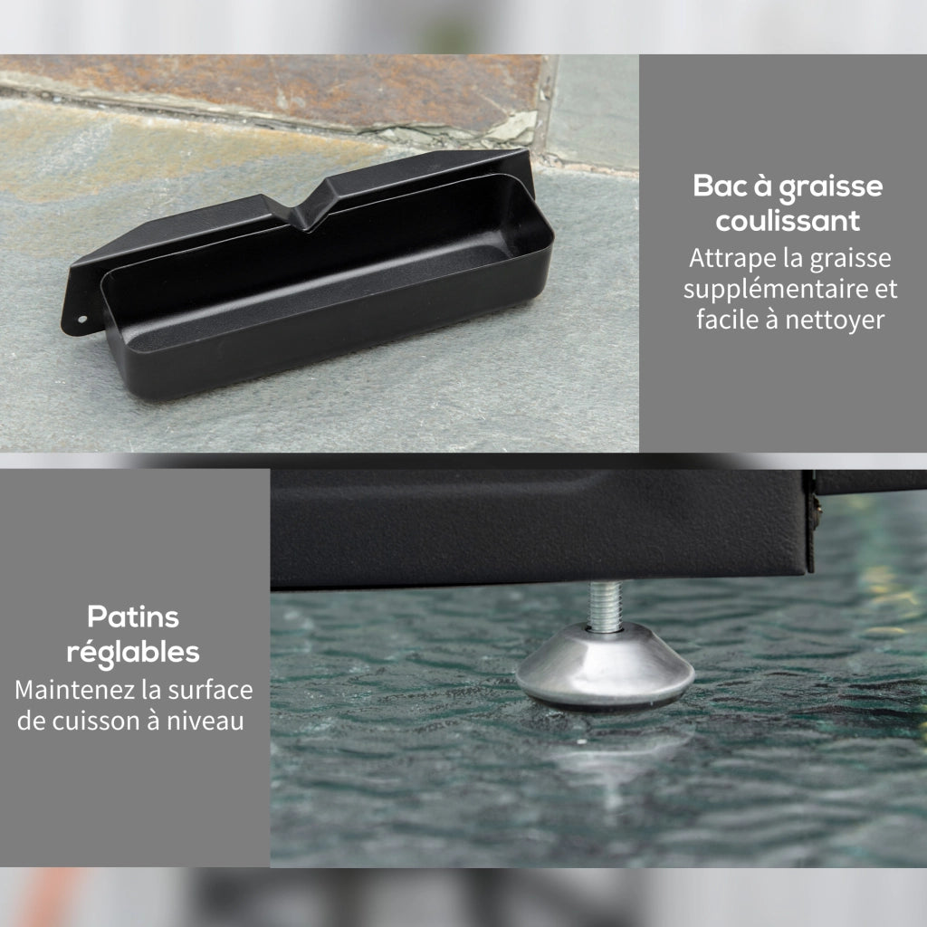 Tavolo da cucina in acciaio inox ¨C zephmum ¨C 61x35.5 cm