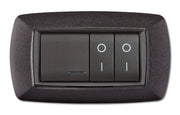 PLACCA LIFE LIVING PLAST GRIGIO NOTTE VULCAN 4P- ELETTROCANALI- 1,0 pz