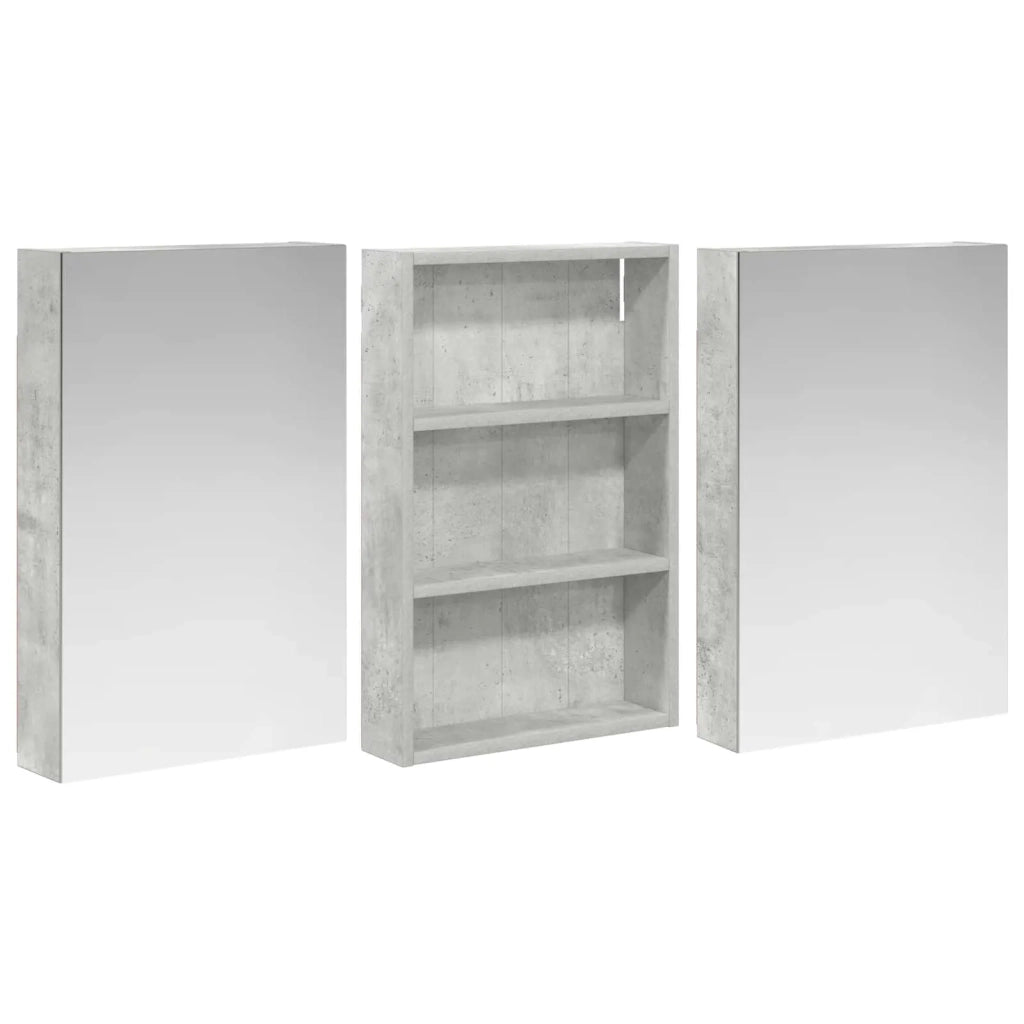 Set di Armadi da Bagno con porta 3 pcs 120 x 10,5 x 60,5 cm 3403731