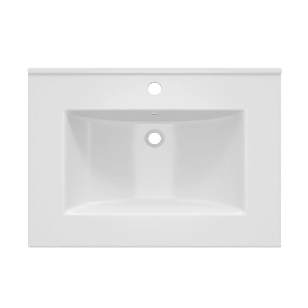 Mobile bagno con lavabo in ceramica; 61 × 47 × 86 cm; MDF nero lucido