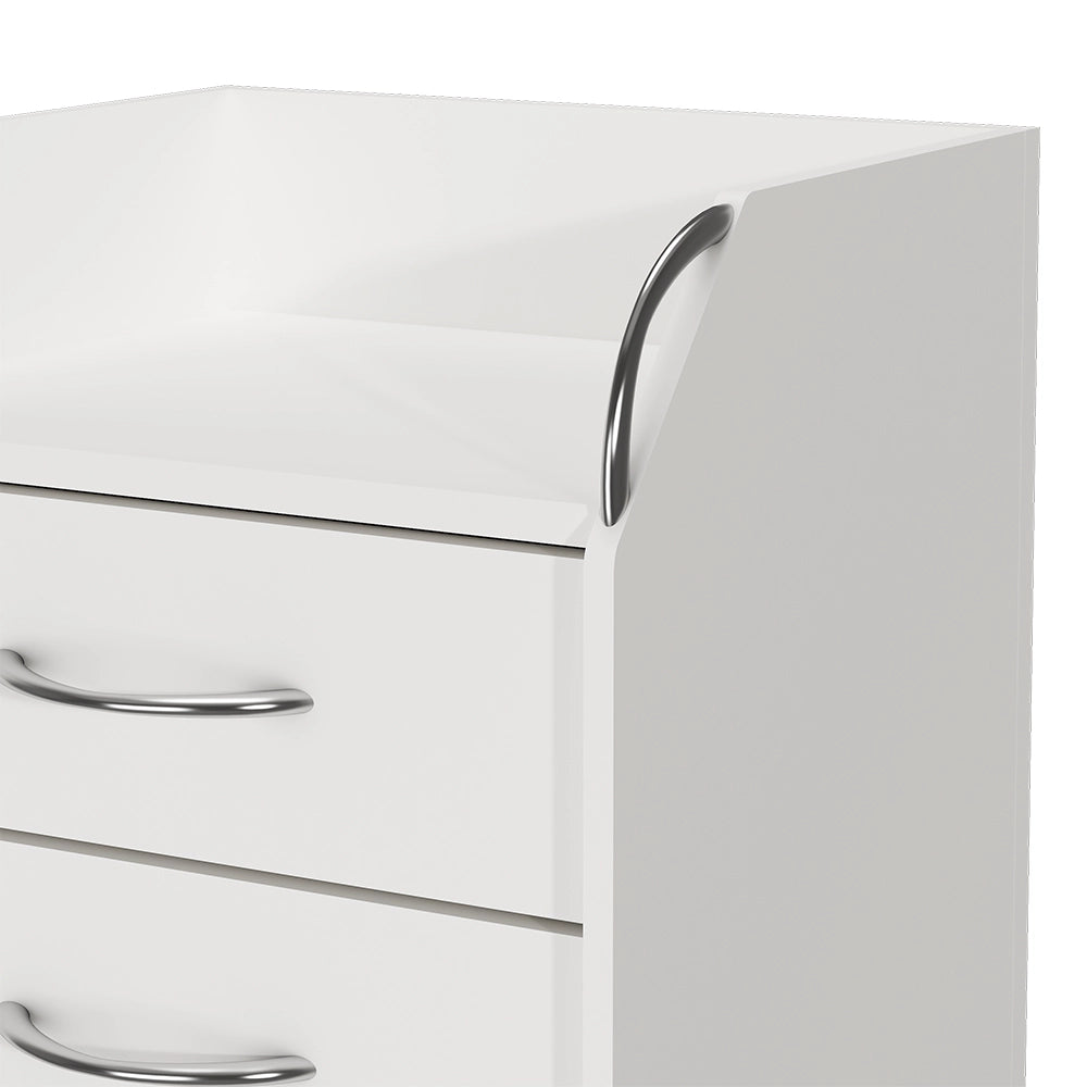 Vicco Contenitore per rotoli Bianco 36 x 40 cm con 4 cassetti